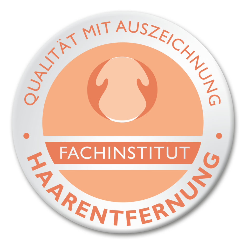 Auszeichnungssigel vom Fachinstitut für Haarentfernung